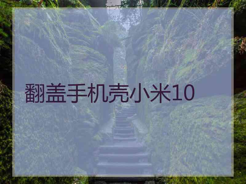 翻盖手机壳小米10