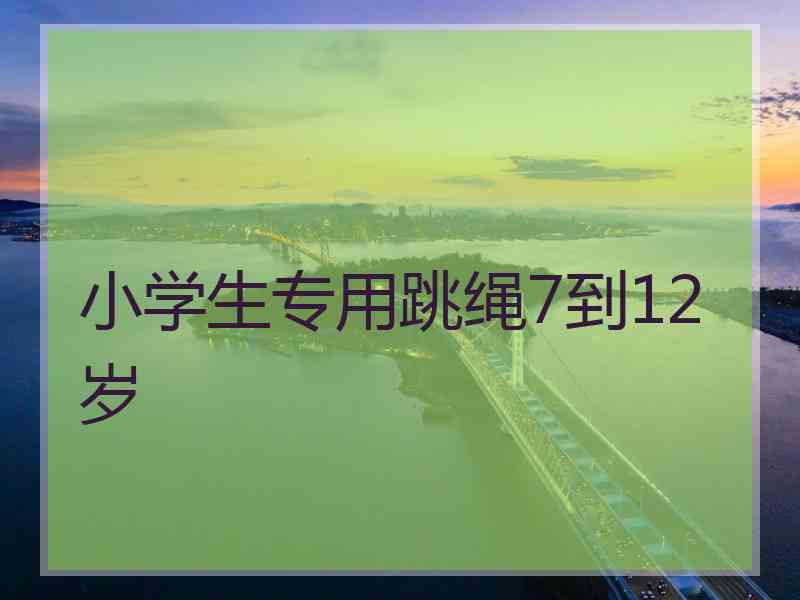 小学生专用跳绳7到12岁