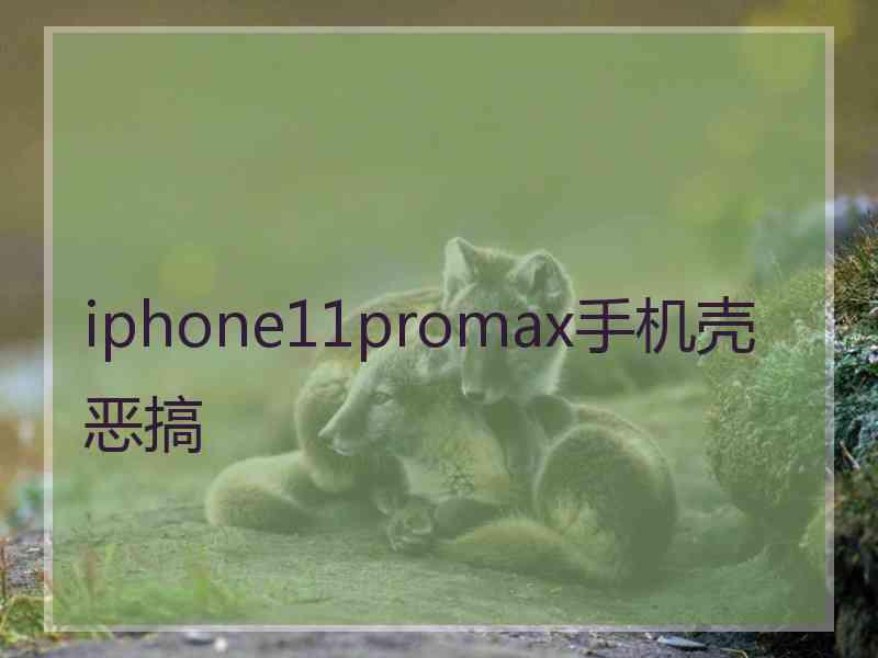 iphone11promax手机壳恶搞