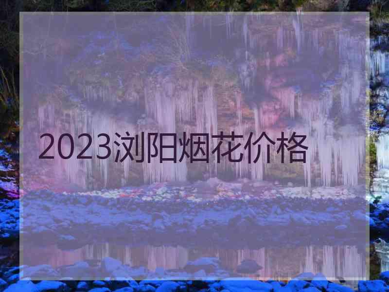 2023浏阳烟花价格