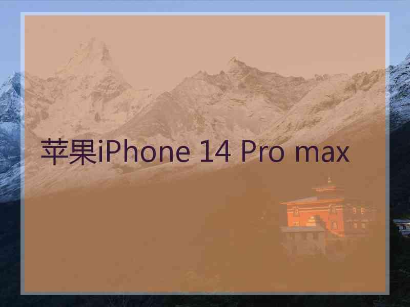 苹果iPhone 14 Pro max