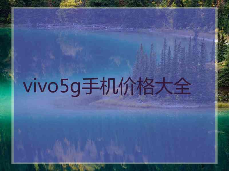 vivo5g手机价格大全