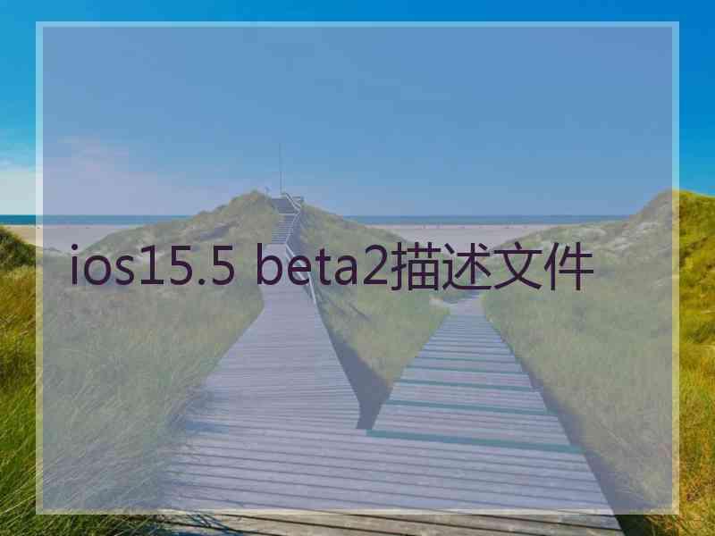 ios15.5 beta2描述文件