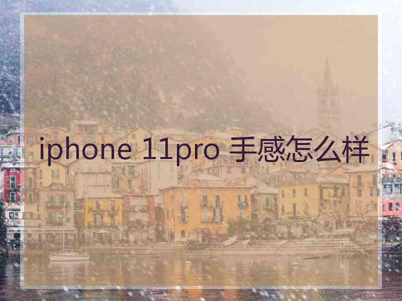 iphone 11pro 手感怎么样