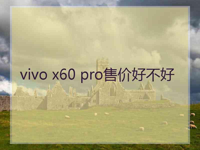 vivo x60 pro售价好不好