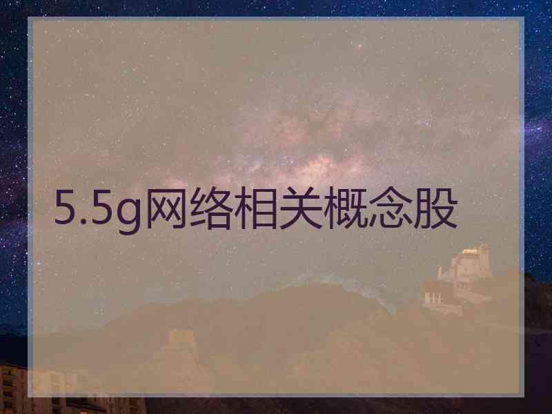 5.5g网络相关概念股