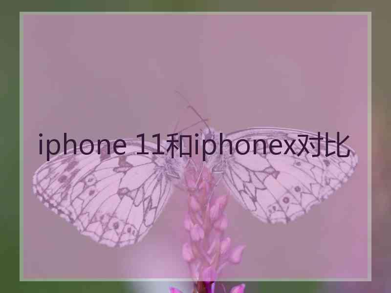 iphone 11和iphonex对比