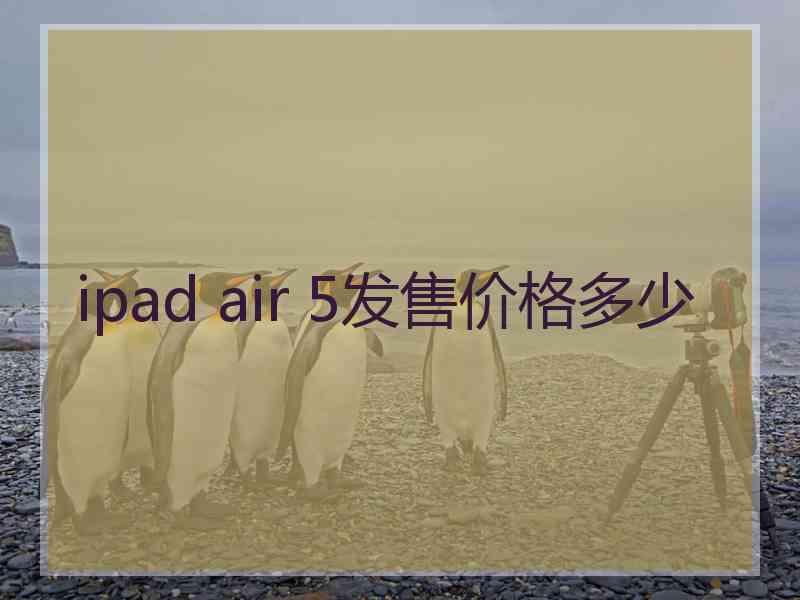 ipad air 5发售价格多少