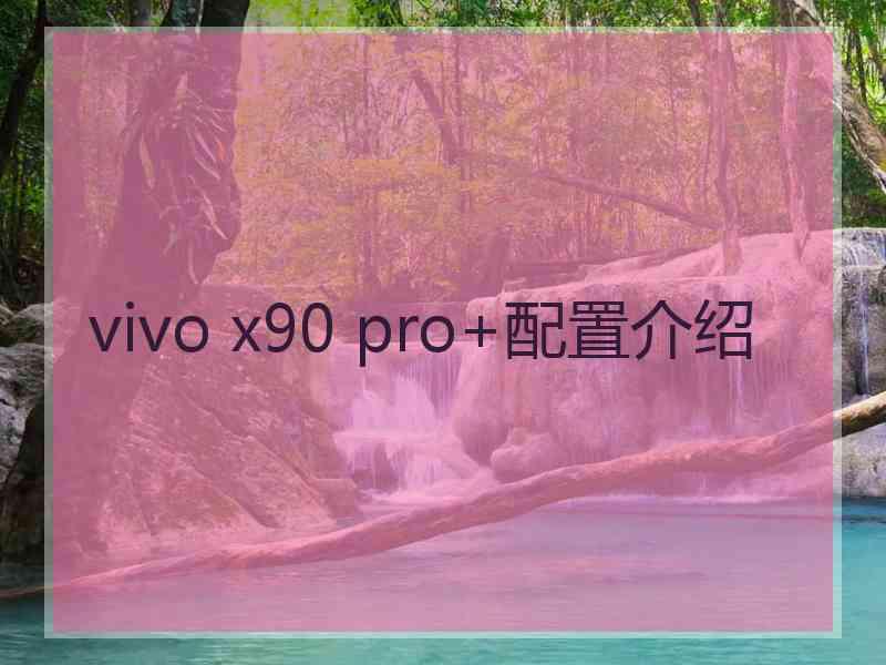 vivo x90 pro+配置介绍