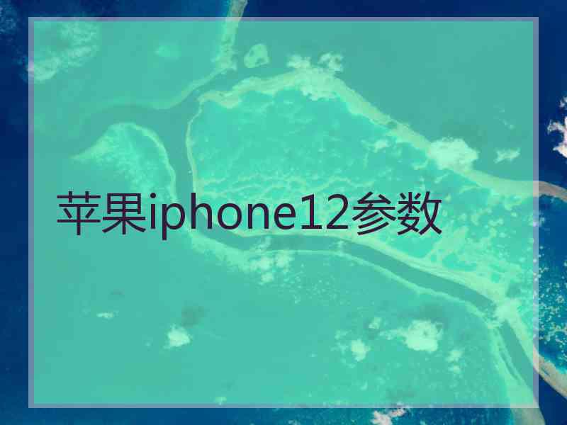 苹果iphone12参数