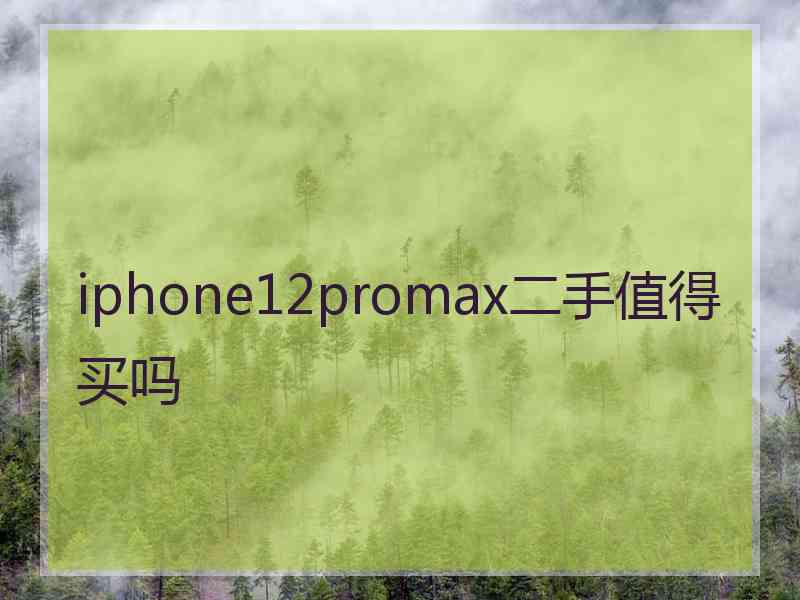 iphone12promax二手值得买吗