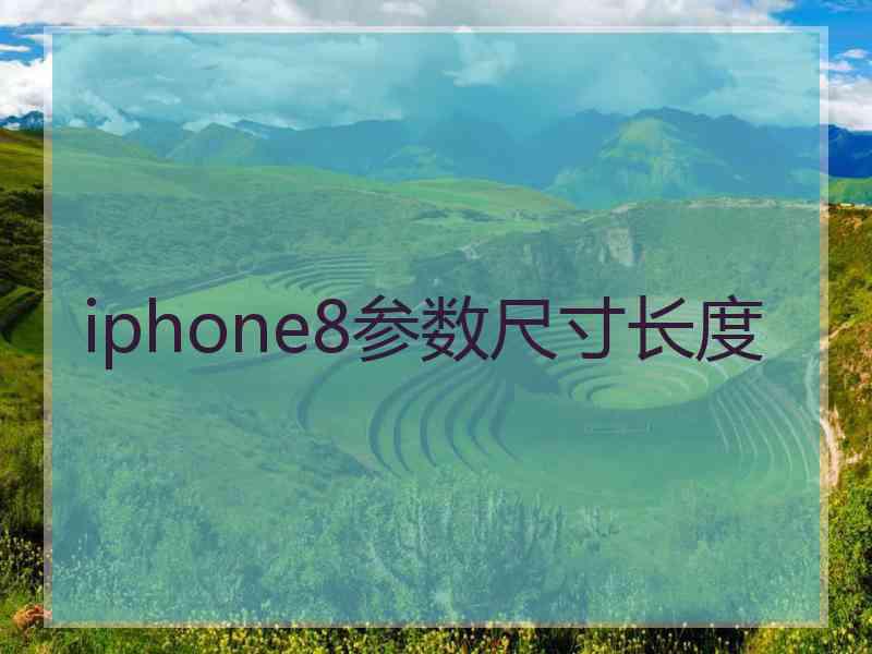 iphone8参数尺寸长度