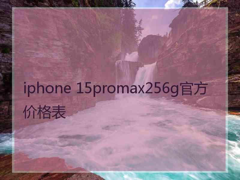 iphone 15promax256g官方价格表