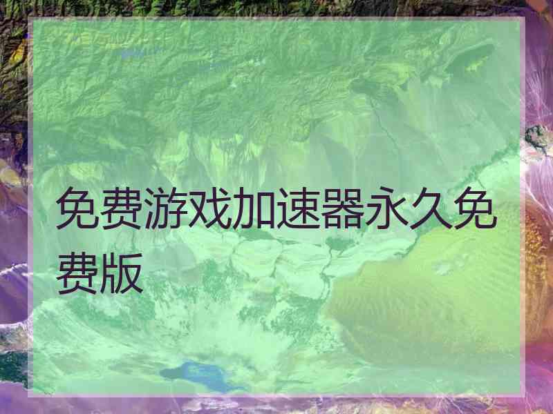 免费游戏加速器永久免费版