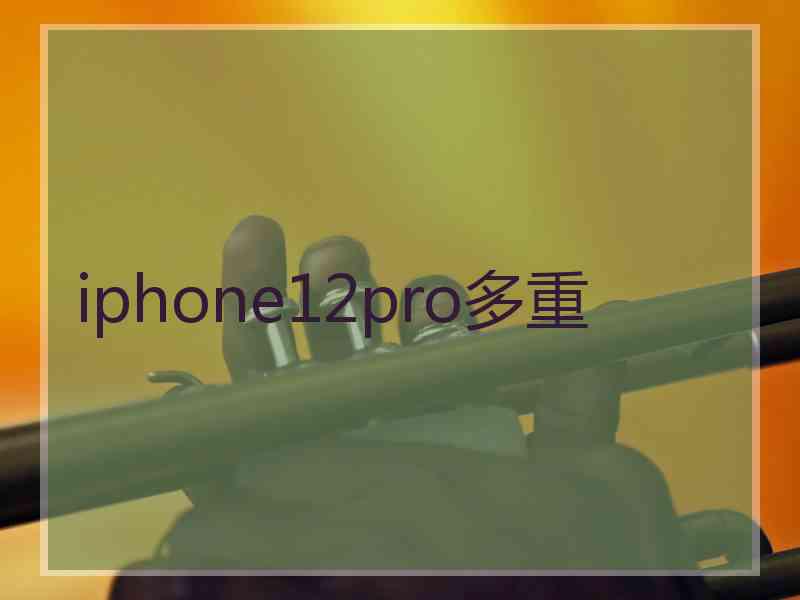 iphone12pro多重