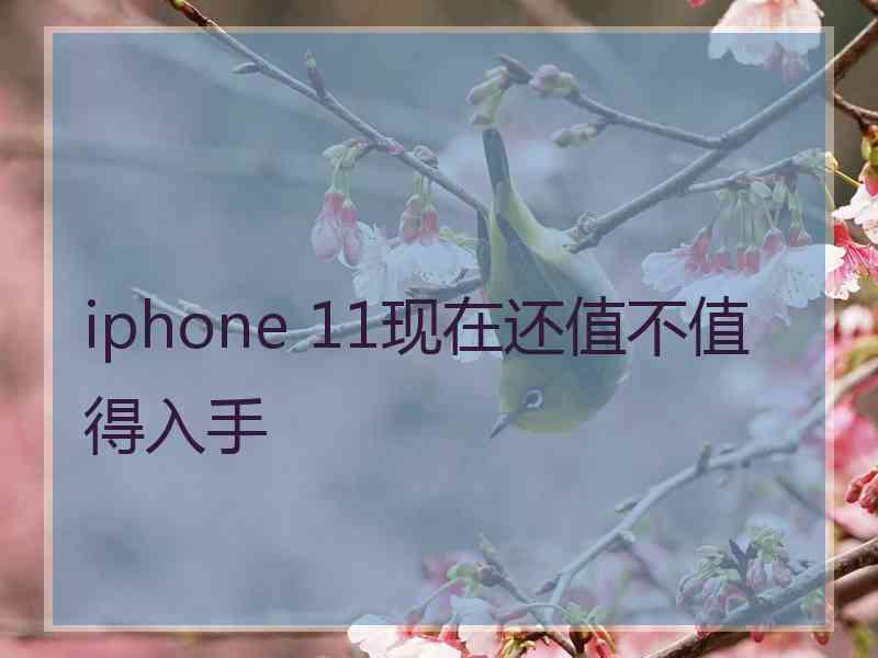 iphone 11现在还值不值得入手