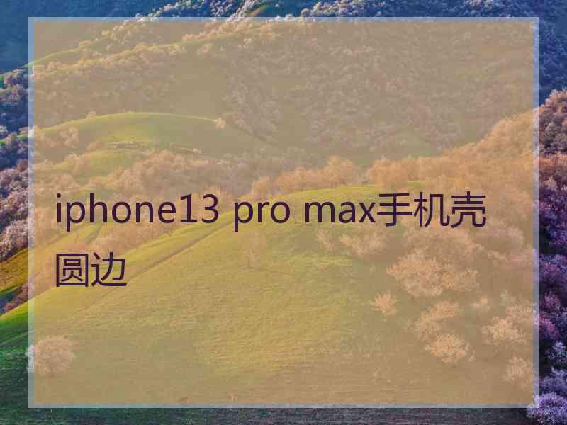 iphone13 pro max手机壳圆边