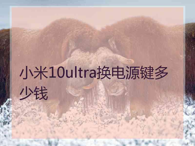 小米10ultra换电源键多少钱