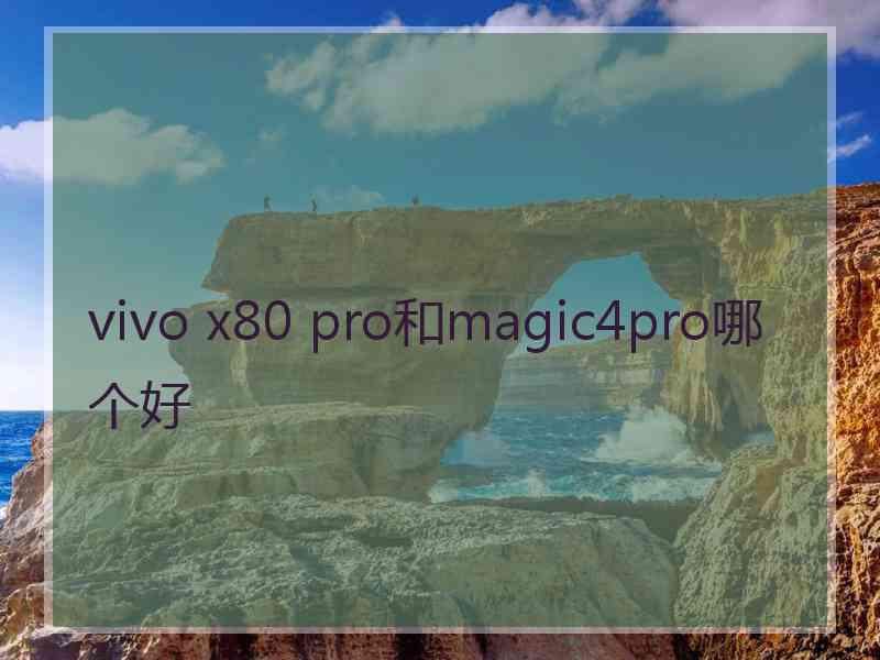 vivo x80 pro和magic4pro哪个好