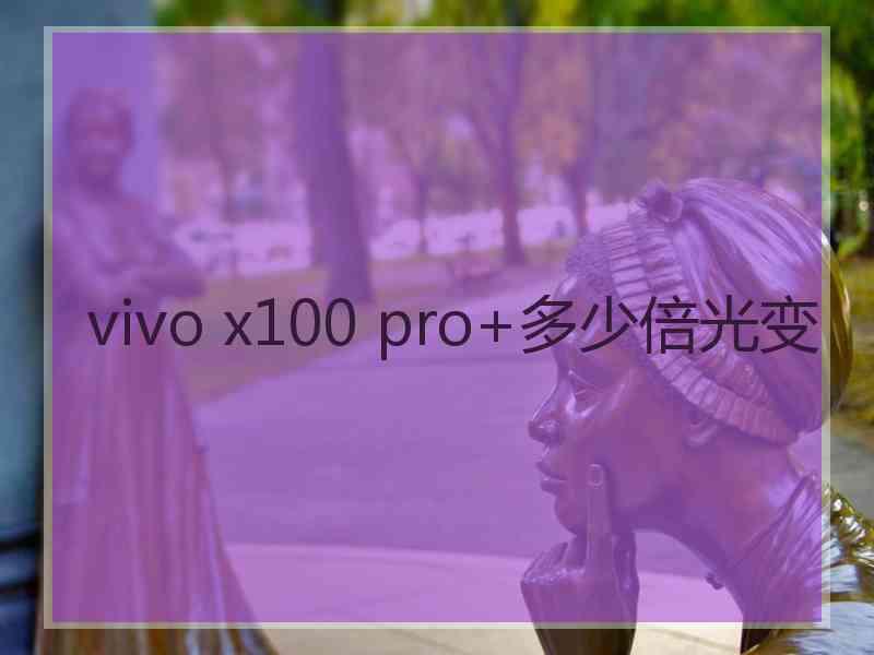 vivo x100 pro+多少倍光变