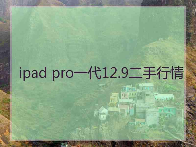 ipad pro一代12.9二手行情