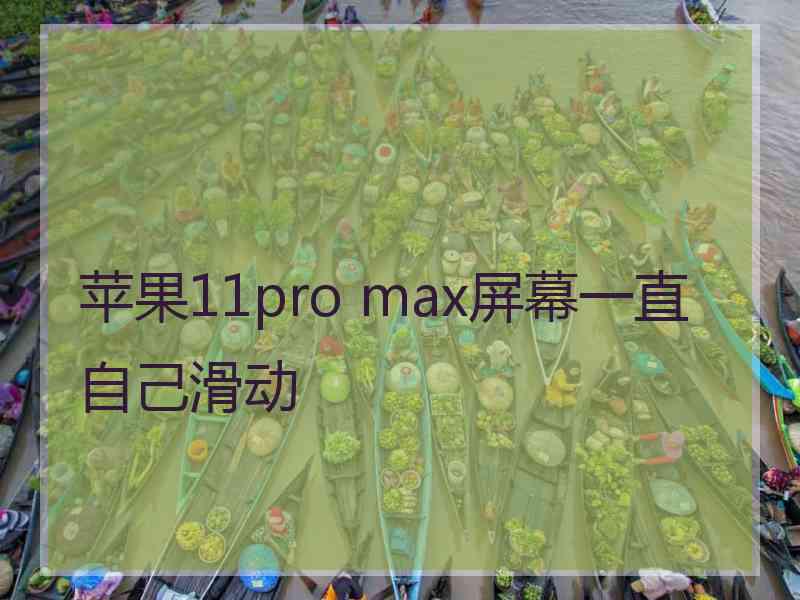 苹果11pro max屏幕一直自己滑动