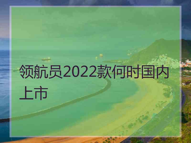 领航员2022款何时国内上市