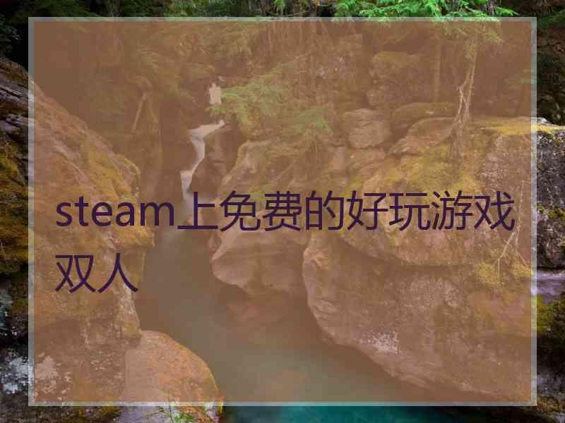 steam上免费的好玩游戏双人