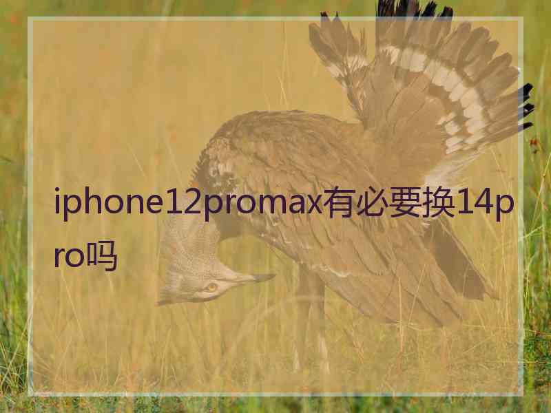 iphone12promax有必要换14pro吗