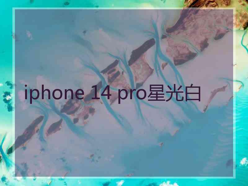 iphone 14 pro星光白