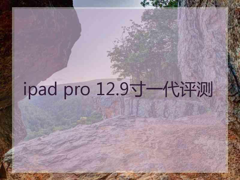 ipad pro 12.9寸一代评测