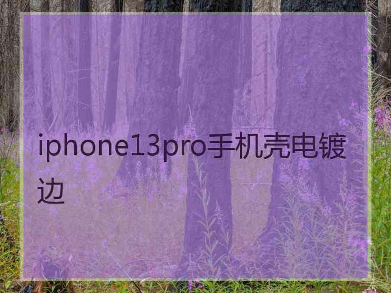 iphone13pro手机壳电镀边