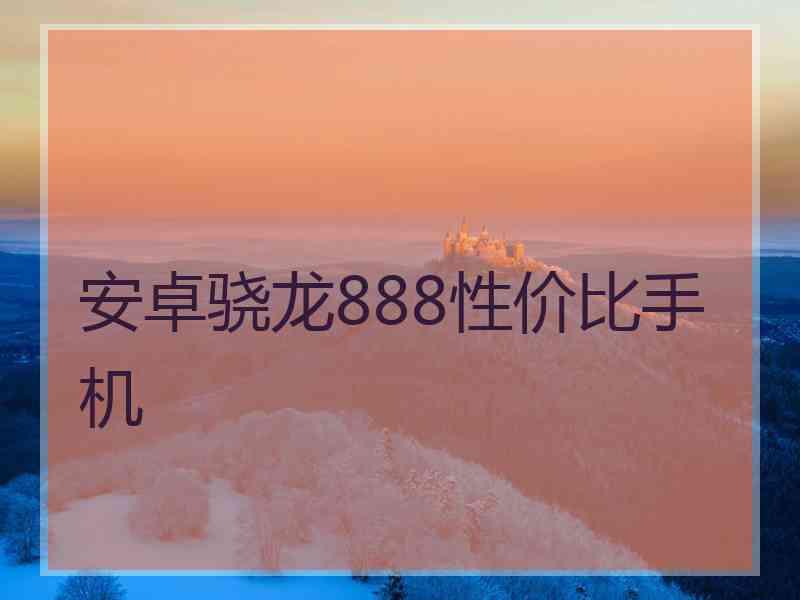 安卓骁龙888性价比手机