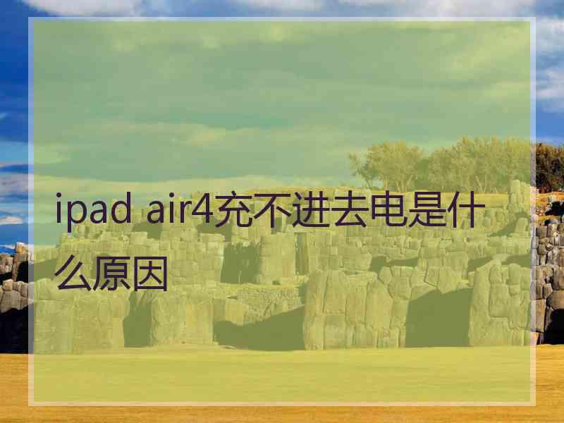 ipad air4充不进去电是什么原因