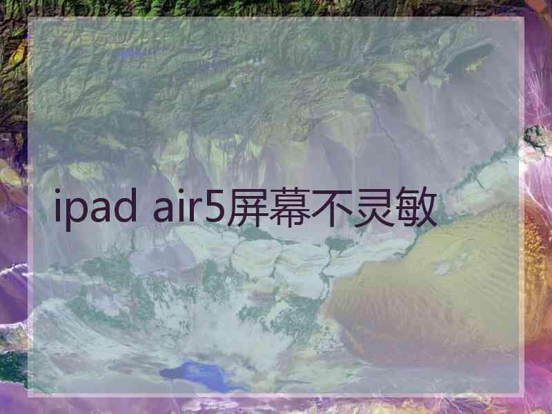 ipad air5屏幕不灵敏