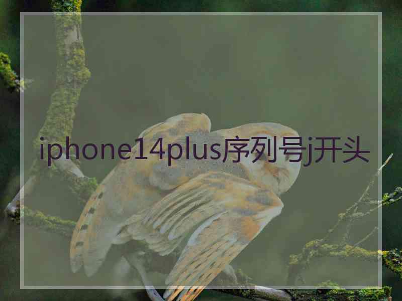 iphone14plus序列号j开头