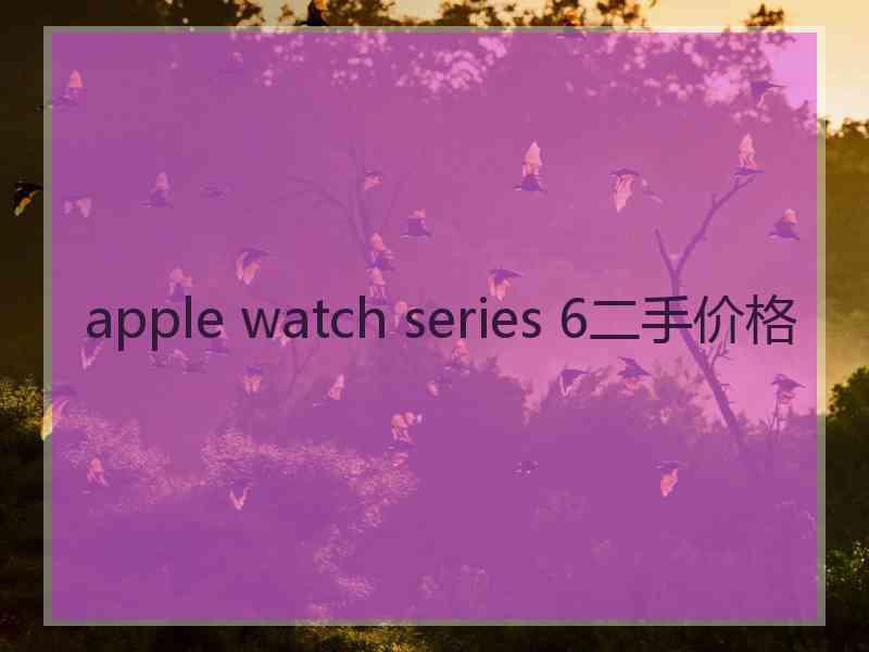 apple watch series 6二手价格