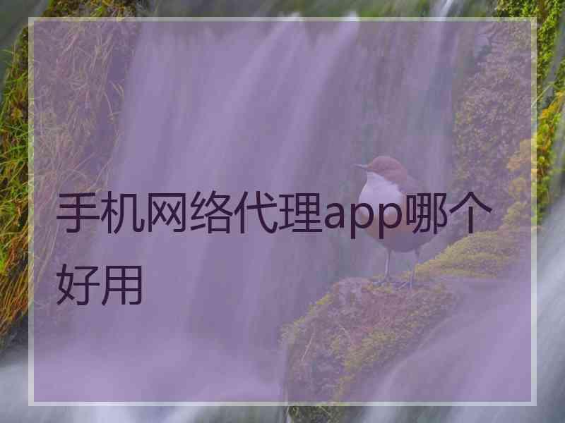 手机网络代理app哪个好用