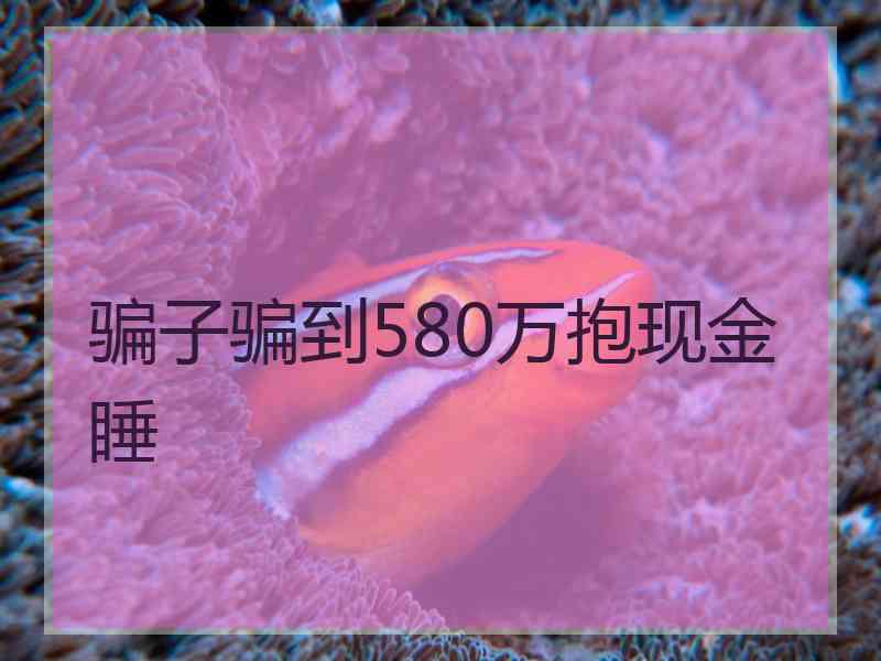 骗子骗到580万抱现金睡