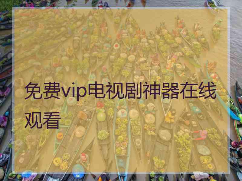 免费vip电视剧神器在线观看