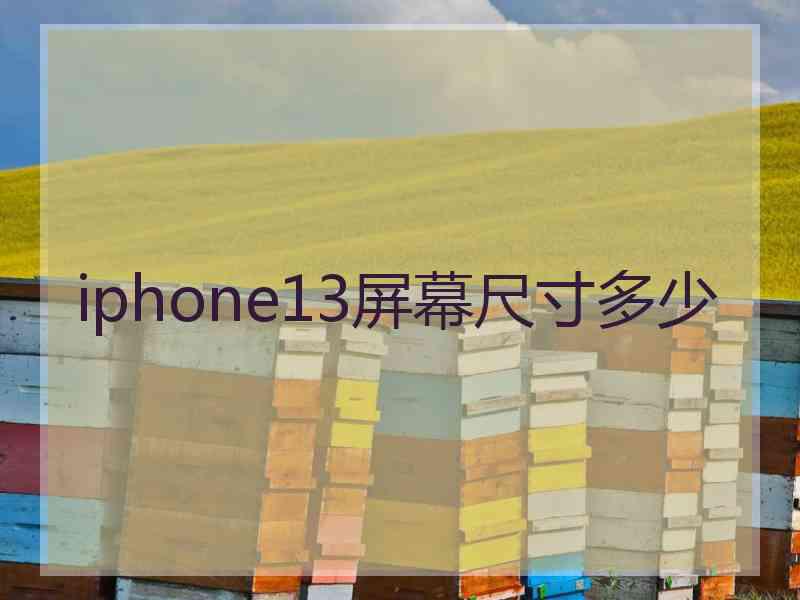 iphone13屏幕尺寸多少