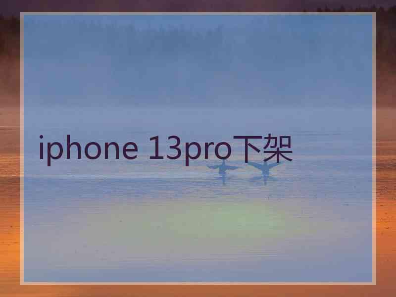 iphone 13pro下架