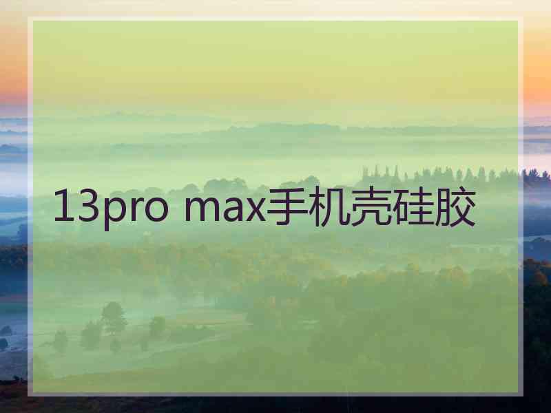 13pro max手机壳硅胶