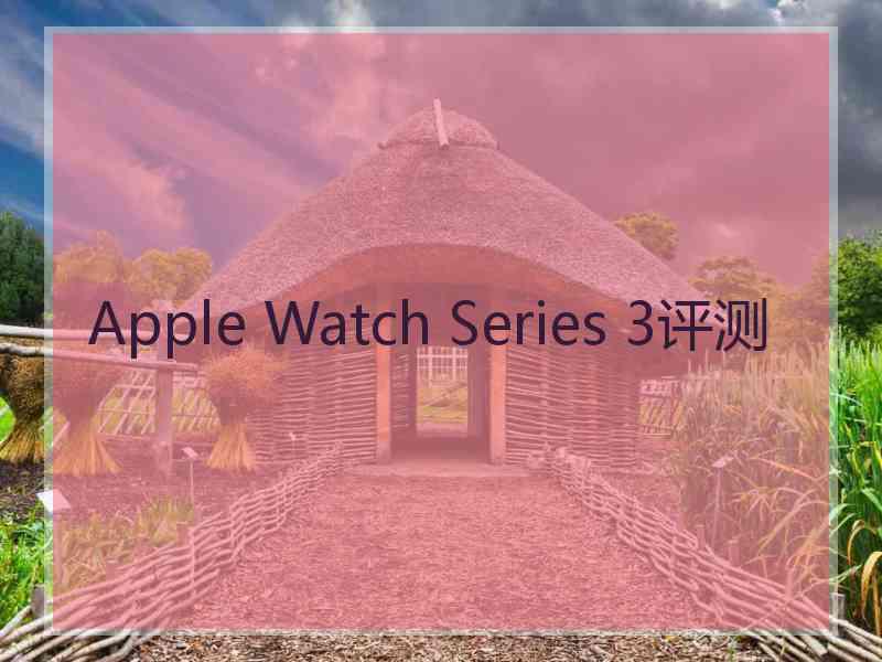 Apple Watch Series 3评测