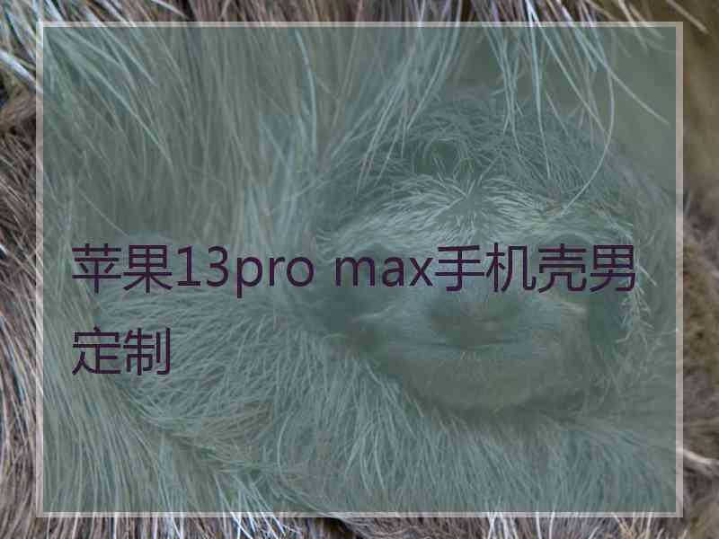 苹果13pro max手机壳男定制