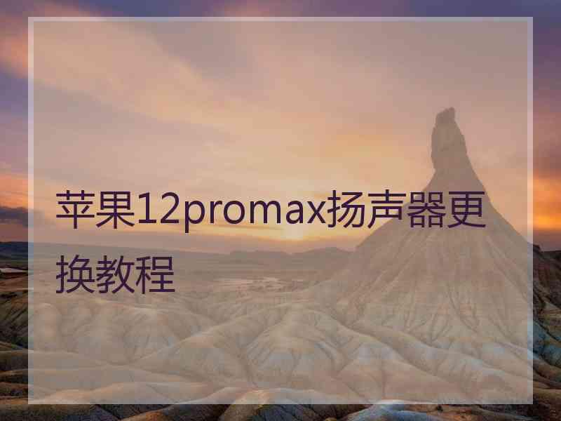 苹果12promax扬声器更换教程