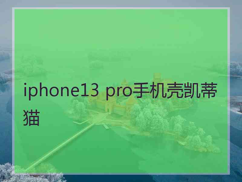 iphone13 pro手机壳凯蒂猫