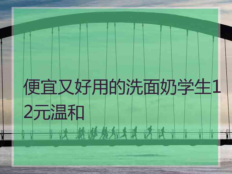 便宜又好用的洗面奶学生12元温和