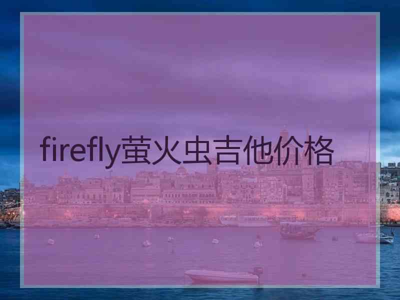 firefly萤火虫吉他价格