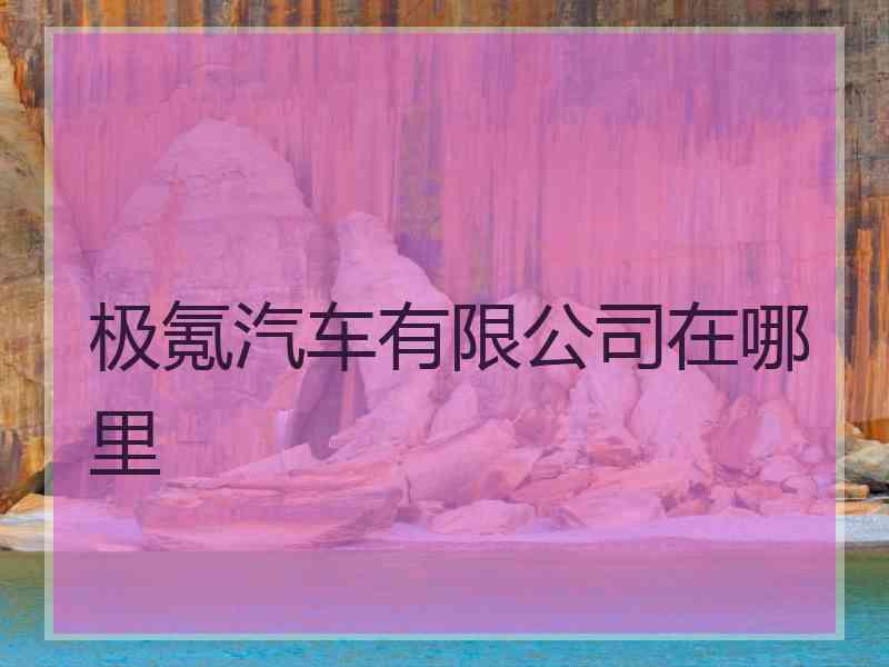 极氪汽车有限公司在哪里